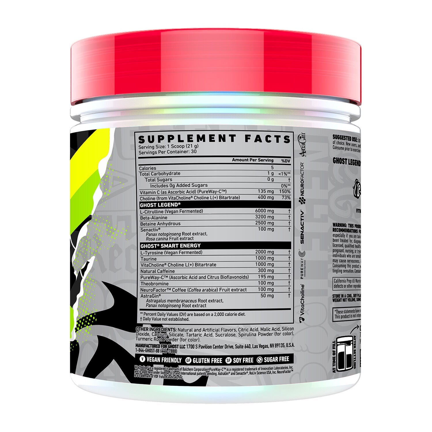 GHOST® LEGEND® V4 Pre-Workout (Electric Limeade)