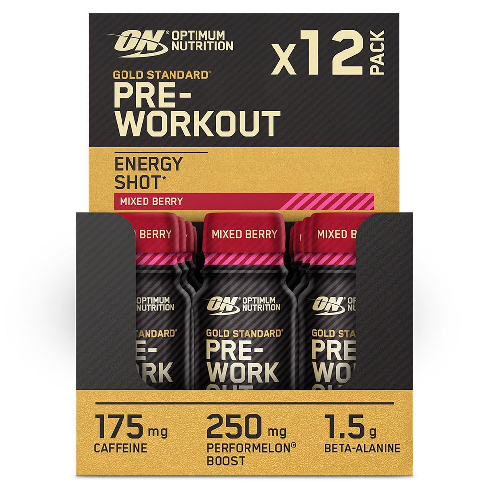 Optimum Gold Standard Pre Workout Shot 60ml (Mixed Berry)